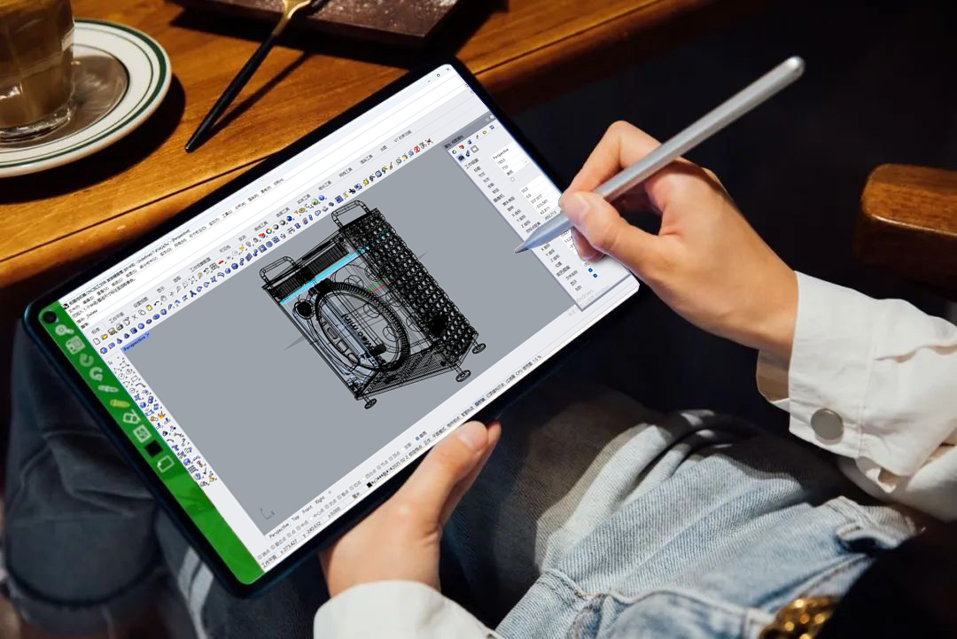 Ben developing the Mac mini enclosure design in CAD